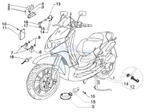 Beverly 125 RST drawing Electrical device - electric horn