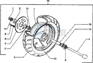 Skipper 150 4t drawing Front wheel