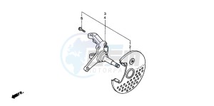 TRX300EX SPORTRAX drawing KNUCKLE