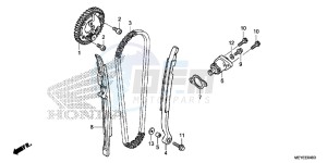 CRF450XE CRF450R Europe Direct - (ED) drawing CAM CHAIN/TENSIONER