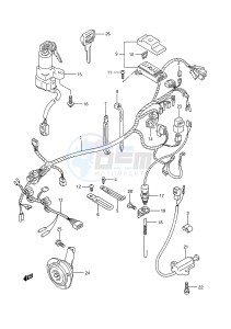 GSX-R1100 (E28) drawing WIRING HARNESS