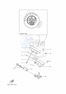 XSR700 MTM690D-U (BCP1) drawing METER