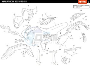 MARATHON-125-PRO-E4-SM-REPLICA-SERIES-AUSTRIA-MARATHON-125-PRO-SM-E4-YELLOW-BLACK-REPLICA-SERIES drawing PLASTICS - COVERS