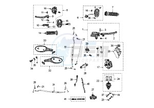 XR6 E - 50 cc drawing BRAKE SYSTEM