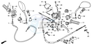 PES125R drawing HANDLE LEVER/SWITCH/CABLE