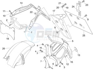 Nexus 125 e3 drawing Rear cover - Splash guard