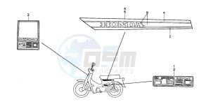 C50S drawing STRIPE/EMBLEM (C50SP-IL/ST-IL)