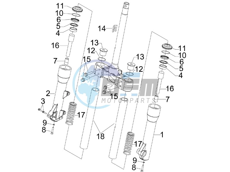 Fork components (Kayaba)