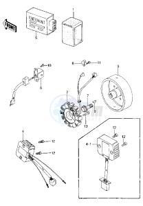 KLT 250 C [PRAIRIE] (C1) [PRAIRIE] drawing IGNITION_GENERATOR_REGULATOR -- 83 C1- -