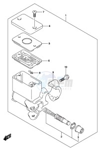 AN650 BURGMAN drawing REAR MASTER CYLINDER