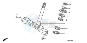 CBR600RR9 UK - (E / MME) drawing STEERING STEM