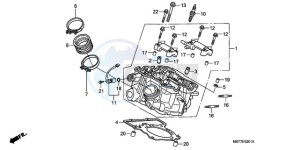 XL1000V9 Europe Direct - (ED) drawing REAR CYLINDER HEAD