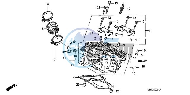 REAR CYLINDER HEAD