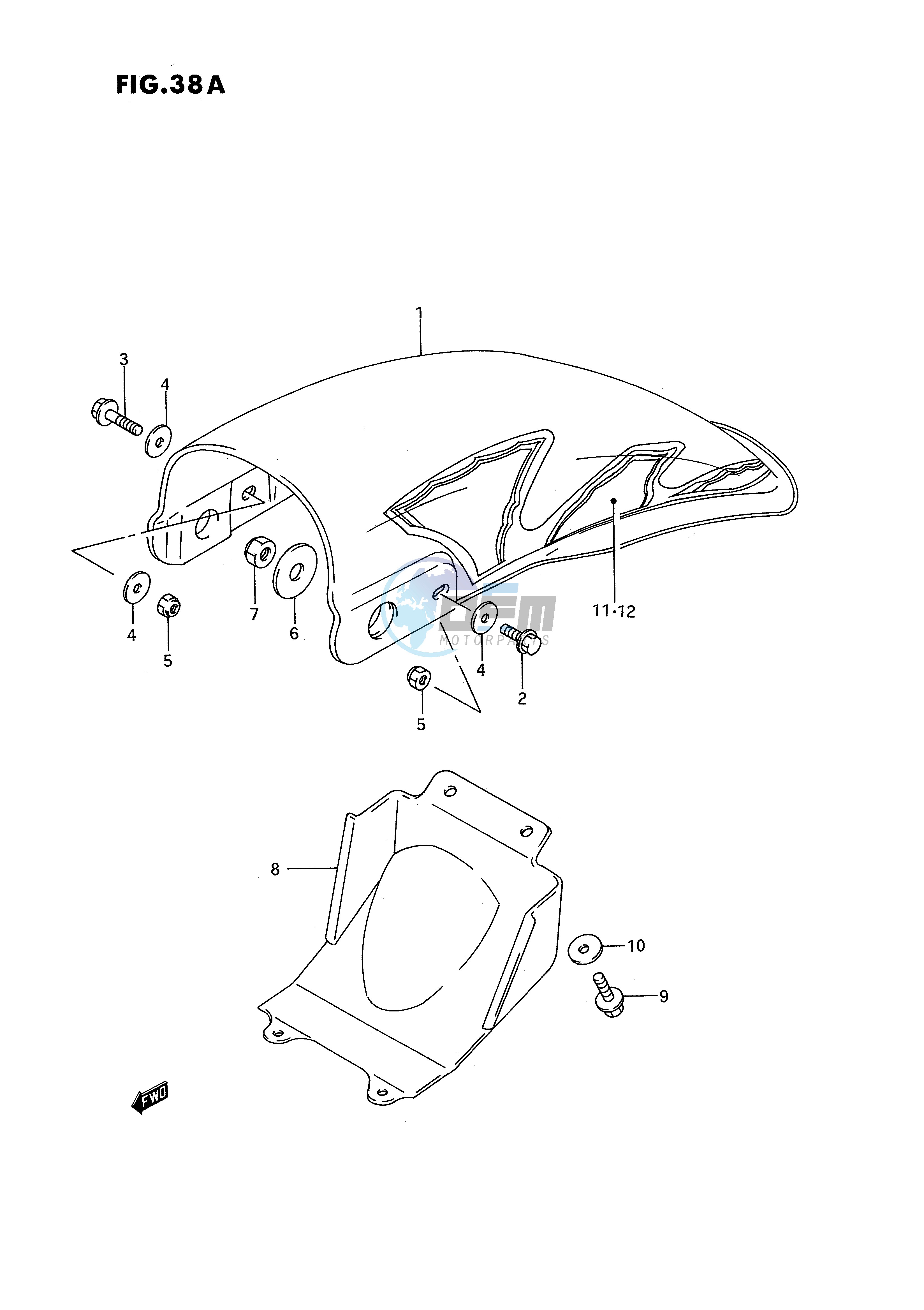 REAR FENDER (MODEL N P R S)