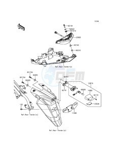 ER-6N ER650ECF XX (EU ME A(FRICA) drawing Taillight(s)