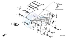 CBR600RR9 BR / MME SPC - (BR / MME SPC) drawing FRONT FENDER