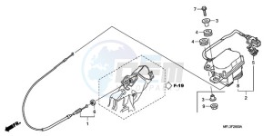 CBR1000RA9 UK - (E / ABS MKH MME REP) drawing SERVO MOTOR