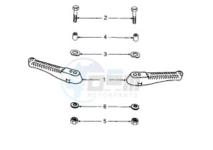 X–FIGHT - 50 cc drawing FOOTREST