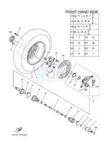 YFM700FWAD YFM70GPSH GRIZZLY 700 EPS SPECIAL EDITION (2UDM) drawing FRONT WHEEL 2