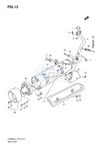 UH200 ABS BURGMAN EU drawing MUFFLER