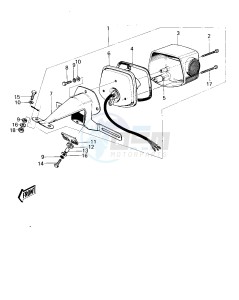 KM 100 A (A1 till A7) drawing TAILLIGHT -- KM100-A1 Till A4- -