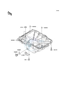 Z1000 ZR1000DDF FR GB XX (EU ME A(FRICA) drawing Oil Pan