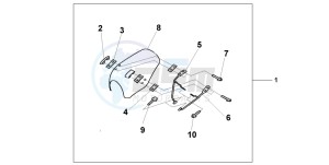 VT750CD3 drawing WINDSCREEN