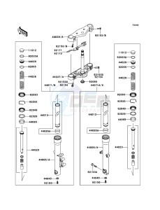 VN900_CUSTOM VN900C8F GB XX (EU ME A(FRICA) drawing Front Fork