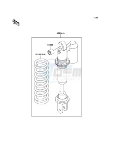 KX65 KX65A9F EU drawing Shock Absorber(s)