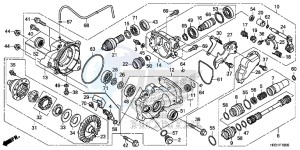 TRX420FM2H Europe Direct - (ED) drawing FRONT FINAL GEAR