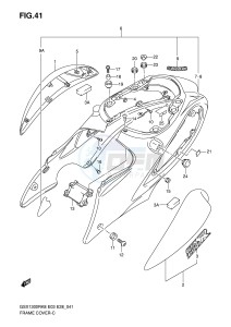 GSX1300R (E3-E28) Hayabusa drawing FRAME COVER (MODEL K8)