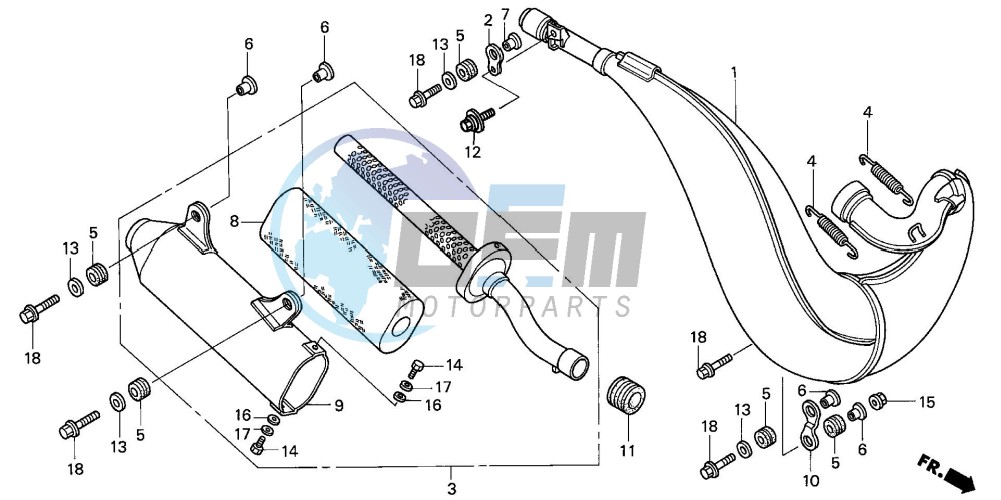 EXPANSION CHAMBER (CR250R2,3) (CM)