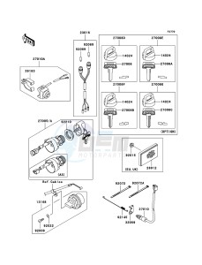 KLF250 KLF250A7F EU GB drawing Ignition Switch