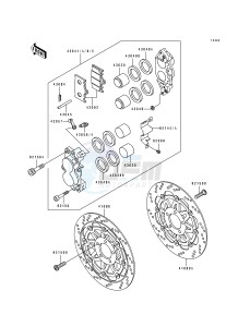 ZR 1100 A [ZR1100 ZEPHYR] (A1-A4) drawing FRONT BRAKE