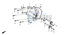 NSS250X FORZA X drawing CYLINDER HEAD COVER