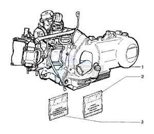 X9 125 SL drawing Engine