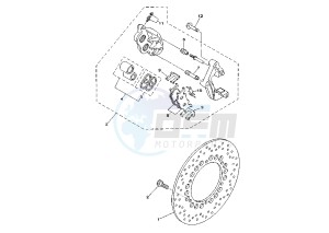 YP MAJESTY 250 drawing FRONT BRAKE CALIPER