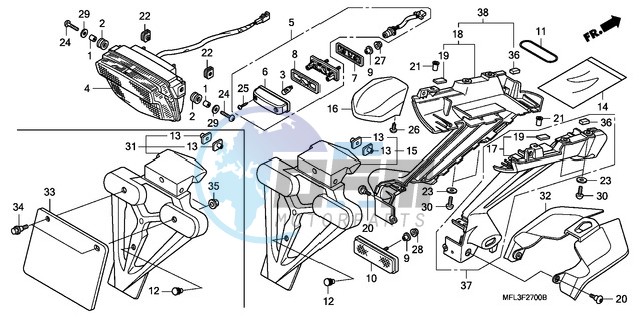 TAILLIGHT (CBR1000RR8,9/R A9)