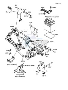 KLF 220 A [BAYOU 220] (A1-A4) [BAYOU 220] drawing BATTERY CASE