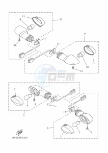 XTZ690-U TENERE 700 (BW32) drawing FLASHER LIGHT