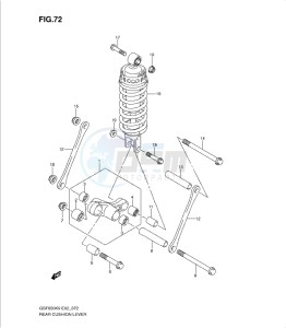 GSF650/S drawing REAR CUSHION LEVER