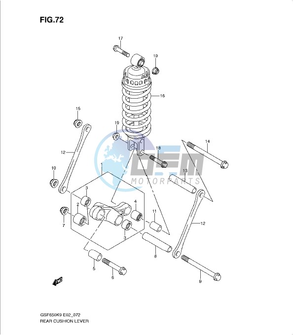 REAR CUSHION LEVER