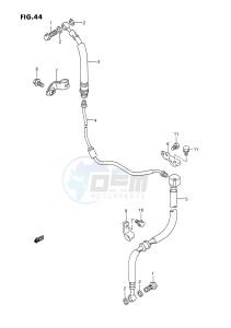 DR650 (E4) drawing FRONT BRAKE HOSE