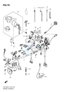 VZR1800 (E2) INTRUDER drawing WIRING HARNESS (VZR1800L1 E51)