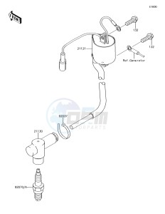 KX85-II KX85DHF EU drawing Ignition System