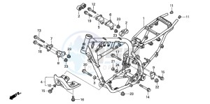 CRF230F drawing FRAME BODY