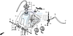 XR80R drawing FUEL TANK (2)