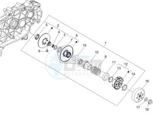 LXV 125 4T ie E3 drawing Driven pulley