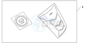 CB1300 CB1300SUPER FOUR drawing TANKPAD / FUEL LID COVER