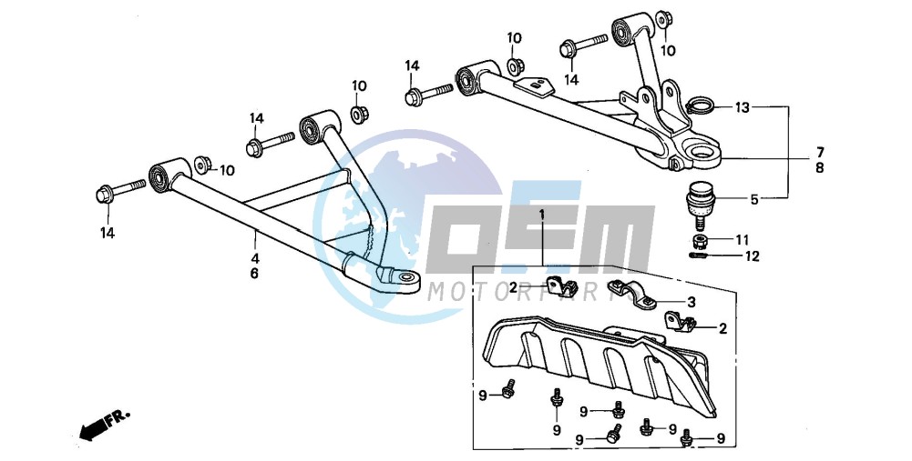 FRONT ARM (TRX300FW)